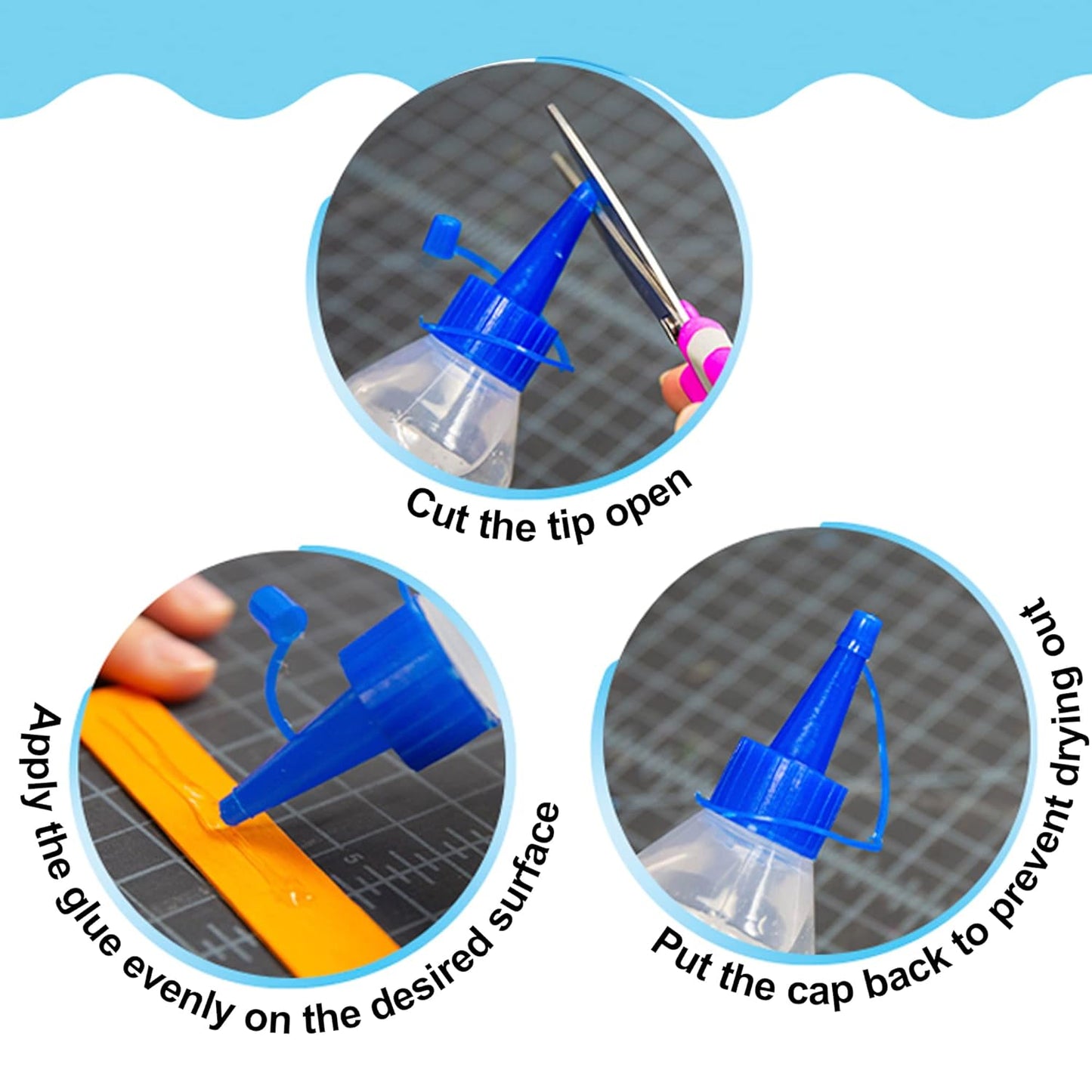 Bazic Silicone Glue Clear Adhesive Sealant 3.38 fl oz / 100ml
