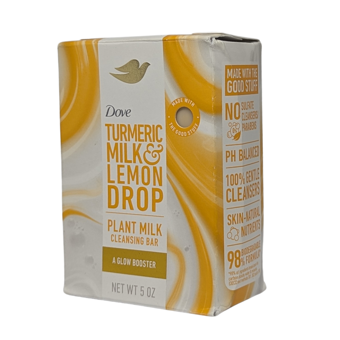 Dove Plant Milk Cleansing Bar Soap for Moisturized Skin, 5 oz