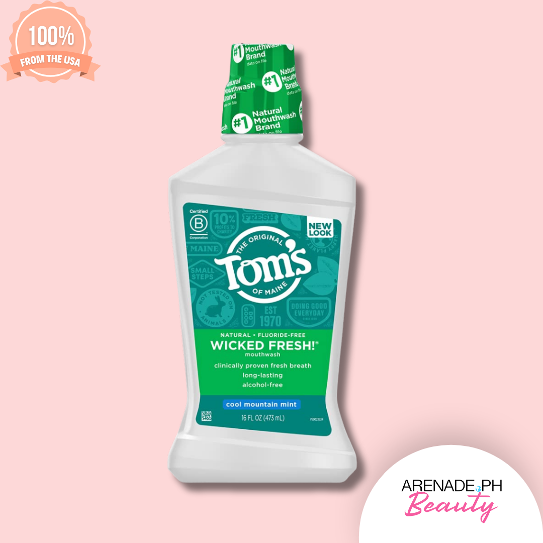 Tom's of Maine Wicked Fresh Mouthwash, Cool Mountain Mint 16 fl.oz (473 ml)
