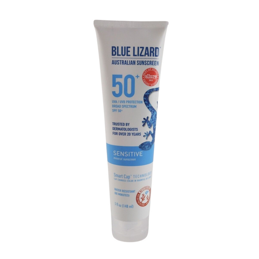 Blue Lizard Australian Sunscreen  UVA / AVB Protection SPF 50+ Sensitive Mineral Sunscreen 148ml
