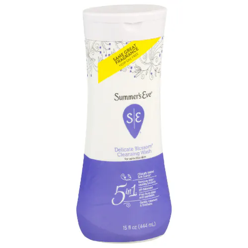 Summer's Eve Delicate Blossom Cleaning Wash For Sensitive Skin 15 Fl Oz (444mL)