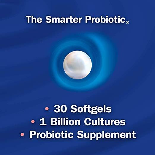 Probiotic Pearls Once Daily Women's Probiotic Supplement, 1 Billion Live Cultures, Survives Stomach Acid, No Refrigeration, 30 Softgels