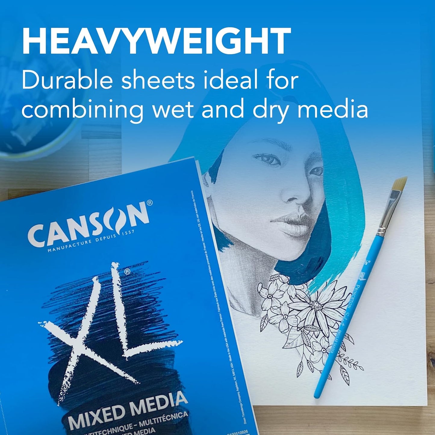 Canson XL Mixed Media Multitechnique, Medium Grain 60 Sheet Pads