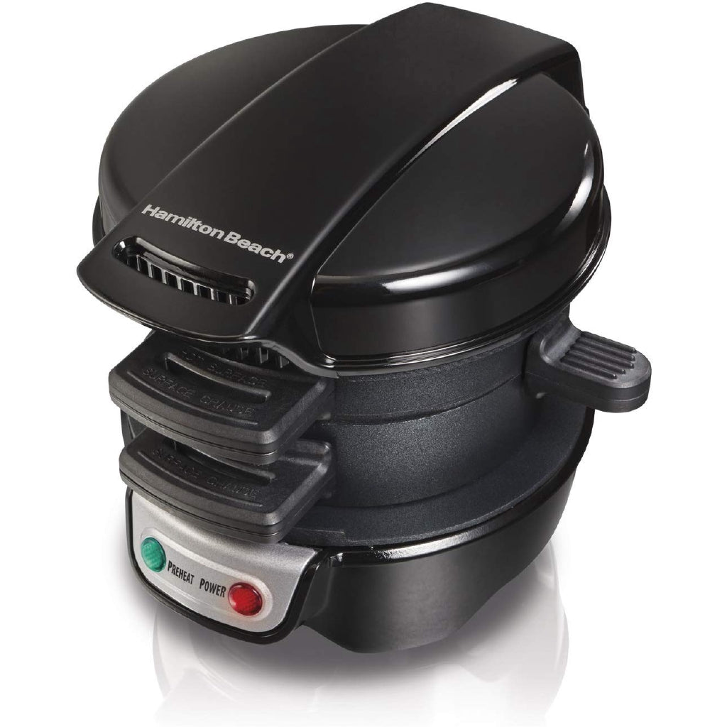 Hamilton Beach 25477 Breakfast Electric Sandwich Maker, Black
