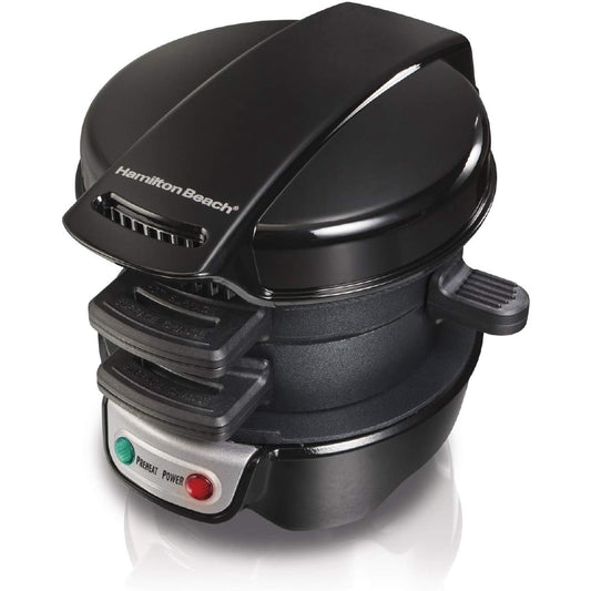 Hamilton Beach 25477 Breakfast Electric Sandwich Maker, Black