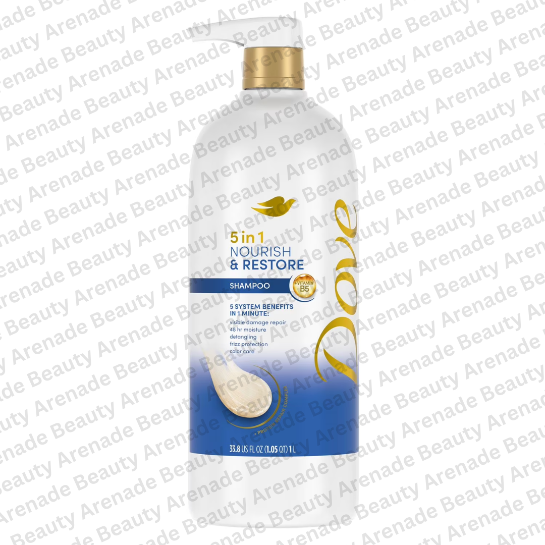 Dove 5 in1 Nourish & Restore Shampoo, 1 L / 33.8 fl. oz.