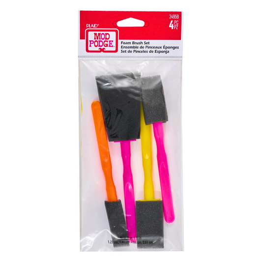 Mod Podge Foam Brush Set (4 Piece)