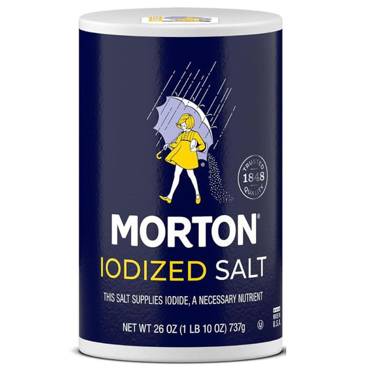 Morton Iodized Salt All - Purpose Perfect For Cooking & Table Use, 737 g / 26 oz