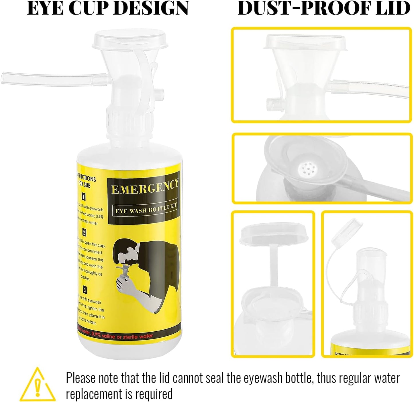 Goldenwall Plastic Cleaner Double Empty Bottles 2 Count