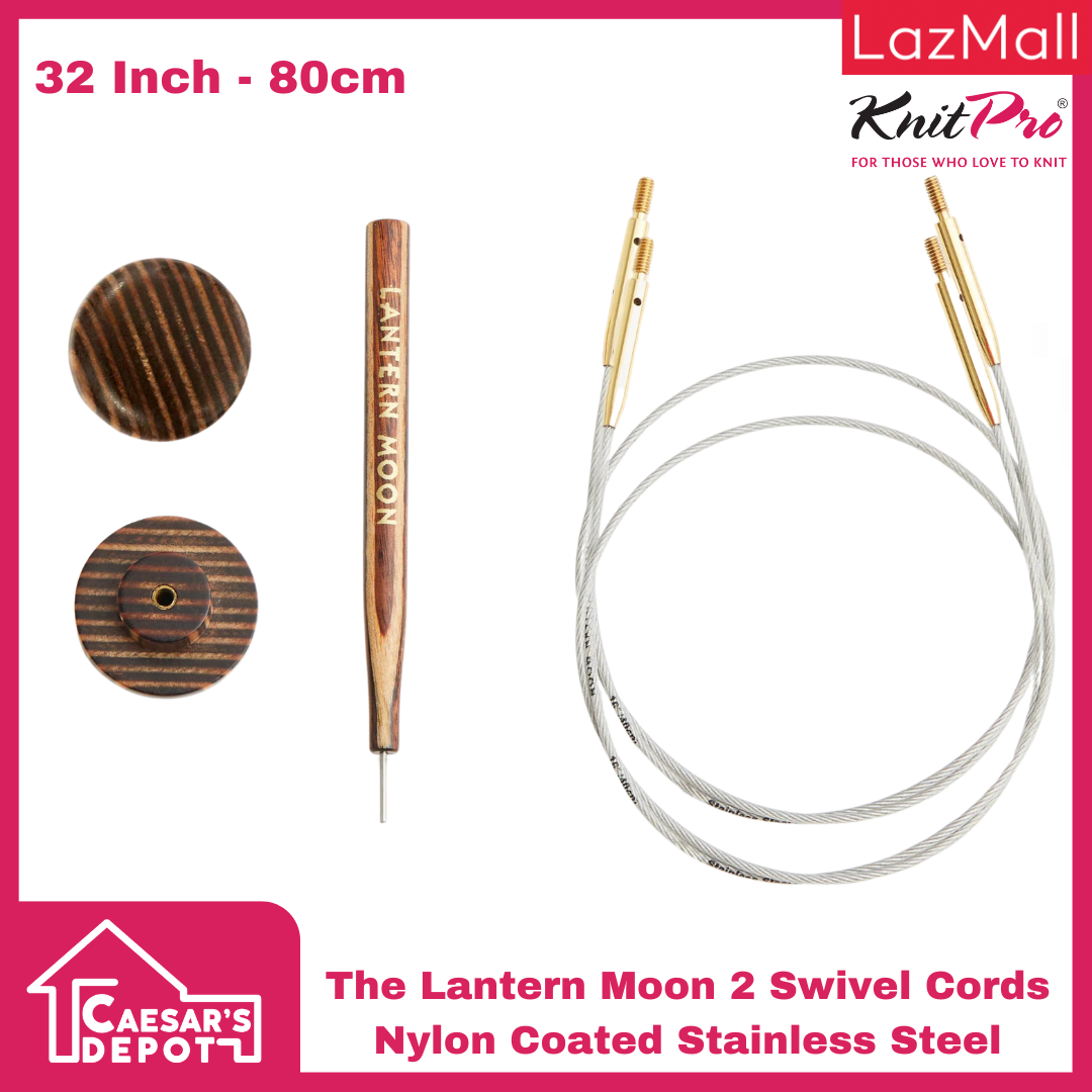 The Lantern Moon 2 Swivel Cords Nylon Coated Stainless Steel