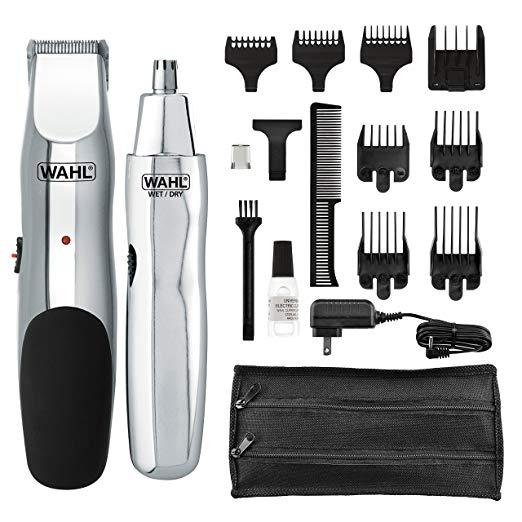 Wahl Model 5622 Groomsman Rechargeable Beard, Mustache, Hair & Nose Hair Trimmer for Detailing & Grooming