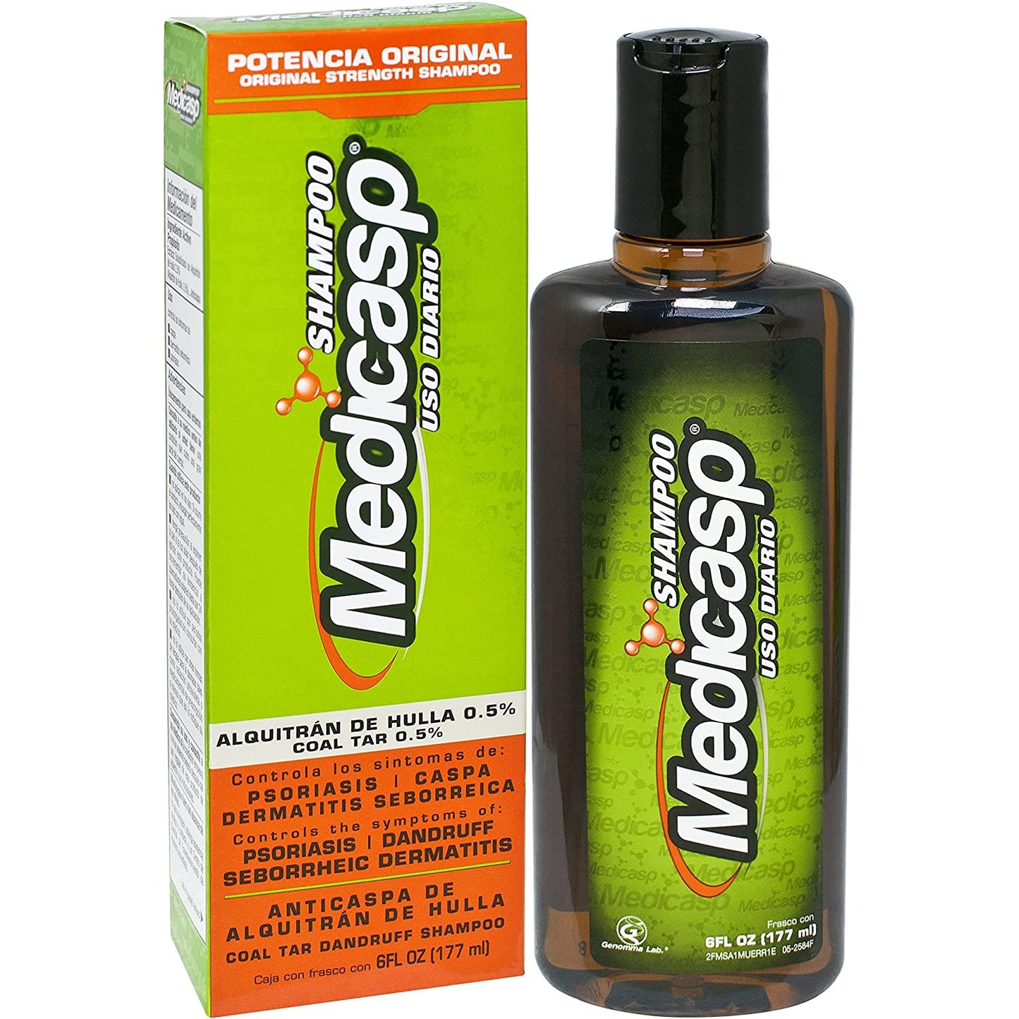 Medicasp Coal Tar Gel Anti-Dandruff Shampoo, 6 fl.oz / 177ml