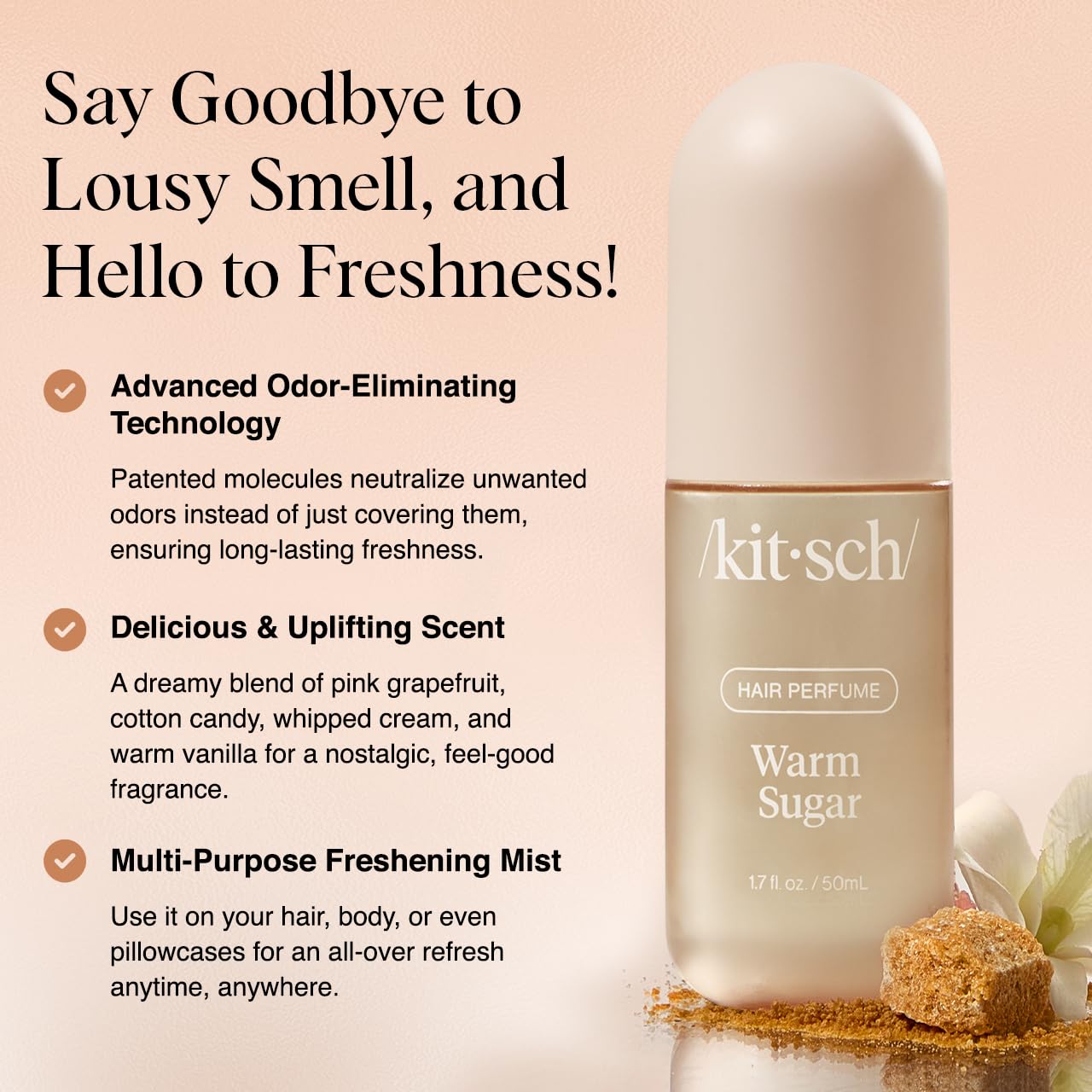 Kitsch Hair Perfume Warm Sugar, 50 ml / 1.7 fl oz