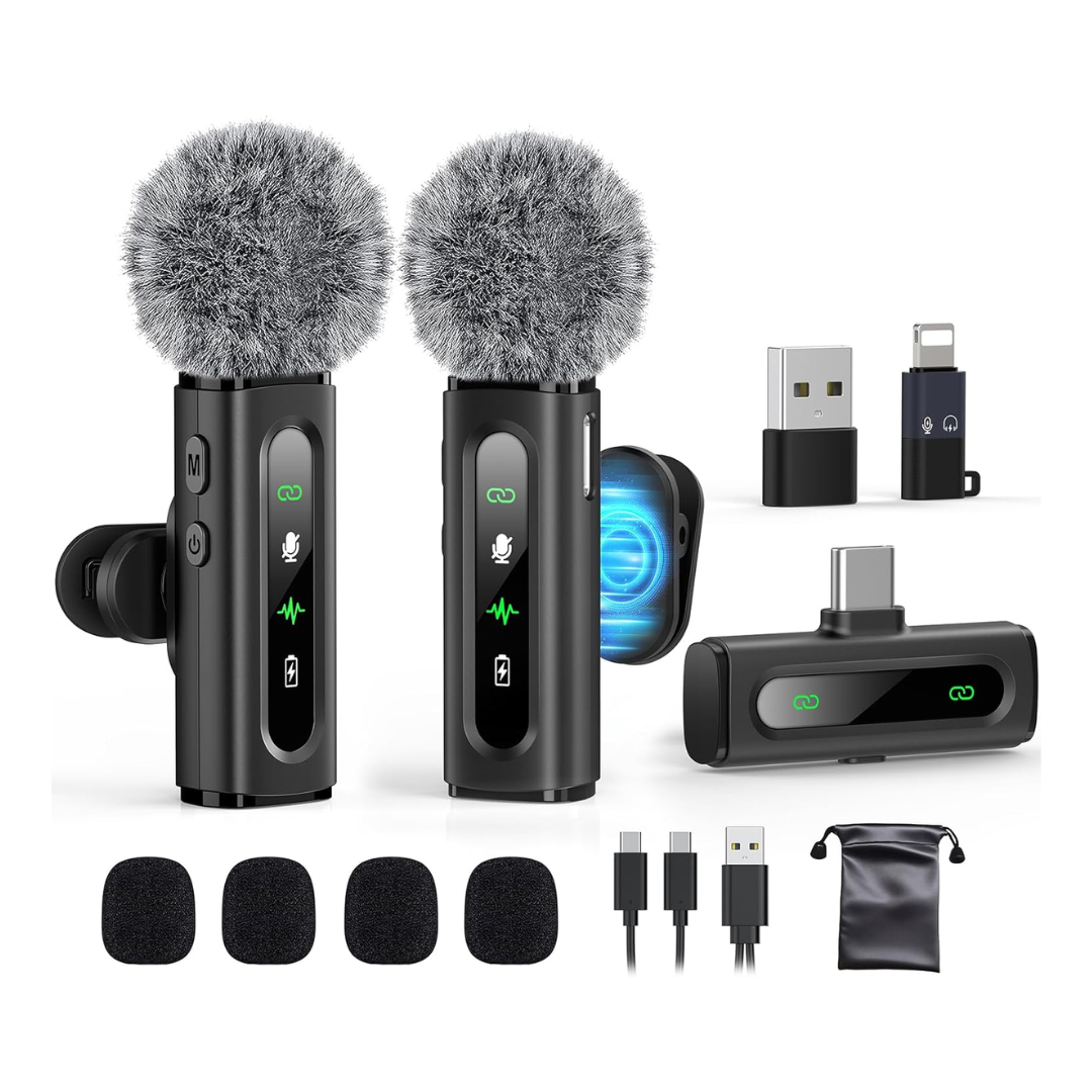 Goordik Wireless Lavalier Microphone 2T1R (J26)