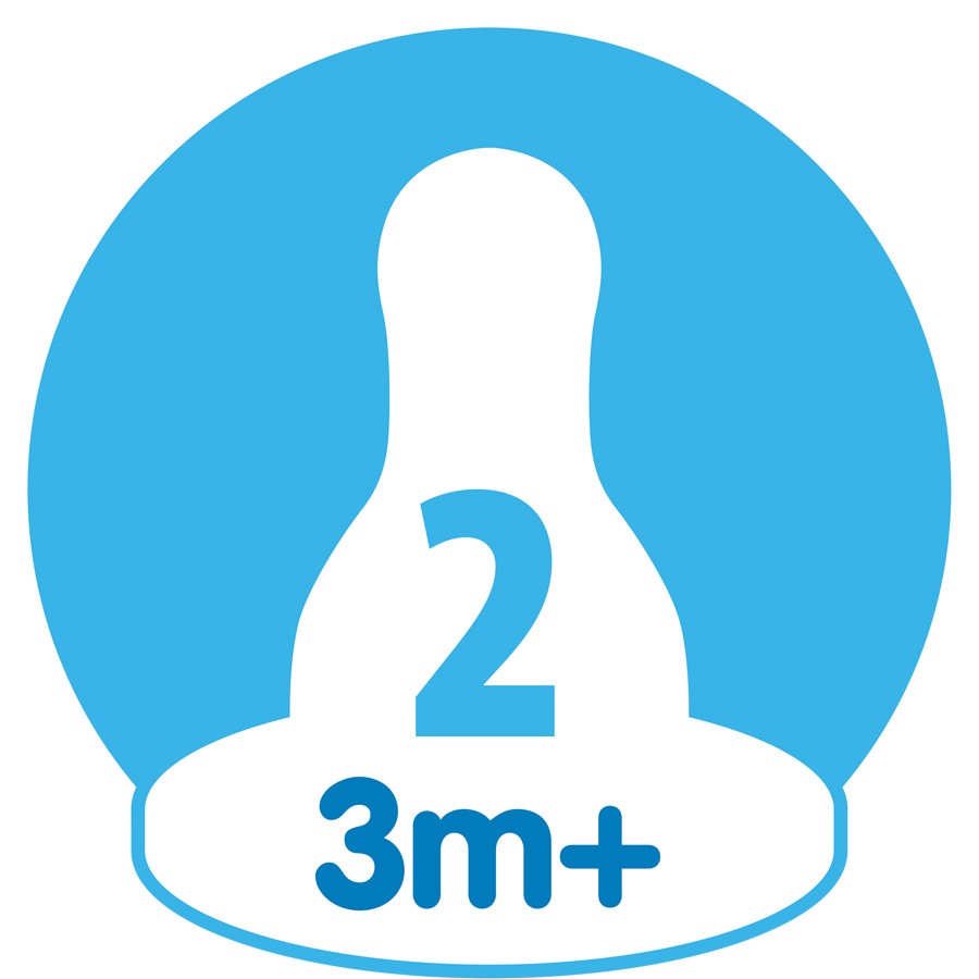 Dr. Brown’s Medium-Fast Flow, Narrow Baby Bottle Silicone Nipple, 100% Silicone Bottle Nipple, 6 Pack