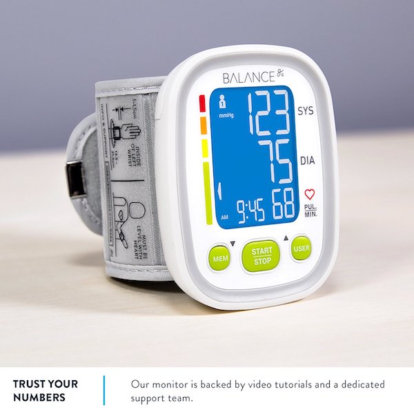 Greater Goods Wrist Blood Pressure Monitor One Size Fits All (13.5cm - 21.5cm) 1 Monitor and Bag (0607)