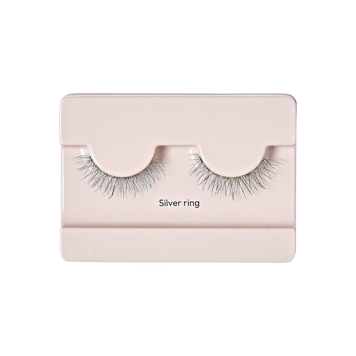 Kiss The New Natural False Eyelashes with Lifted Effect, Silver Ring, 91782