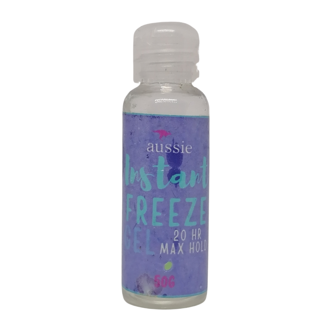 Trial Size Aussie Instant Freeze Gel 20 Hr Max Hold, 50 g