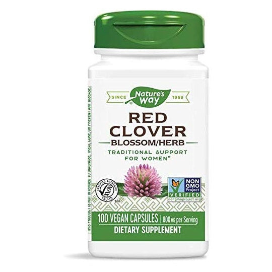 Nature's Way Red Clover Blossoms and Herb, 800 mg (100 Capsules)