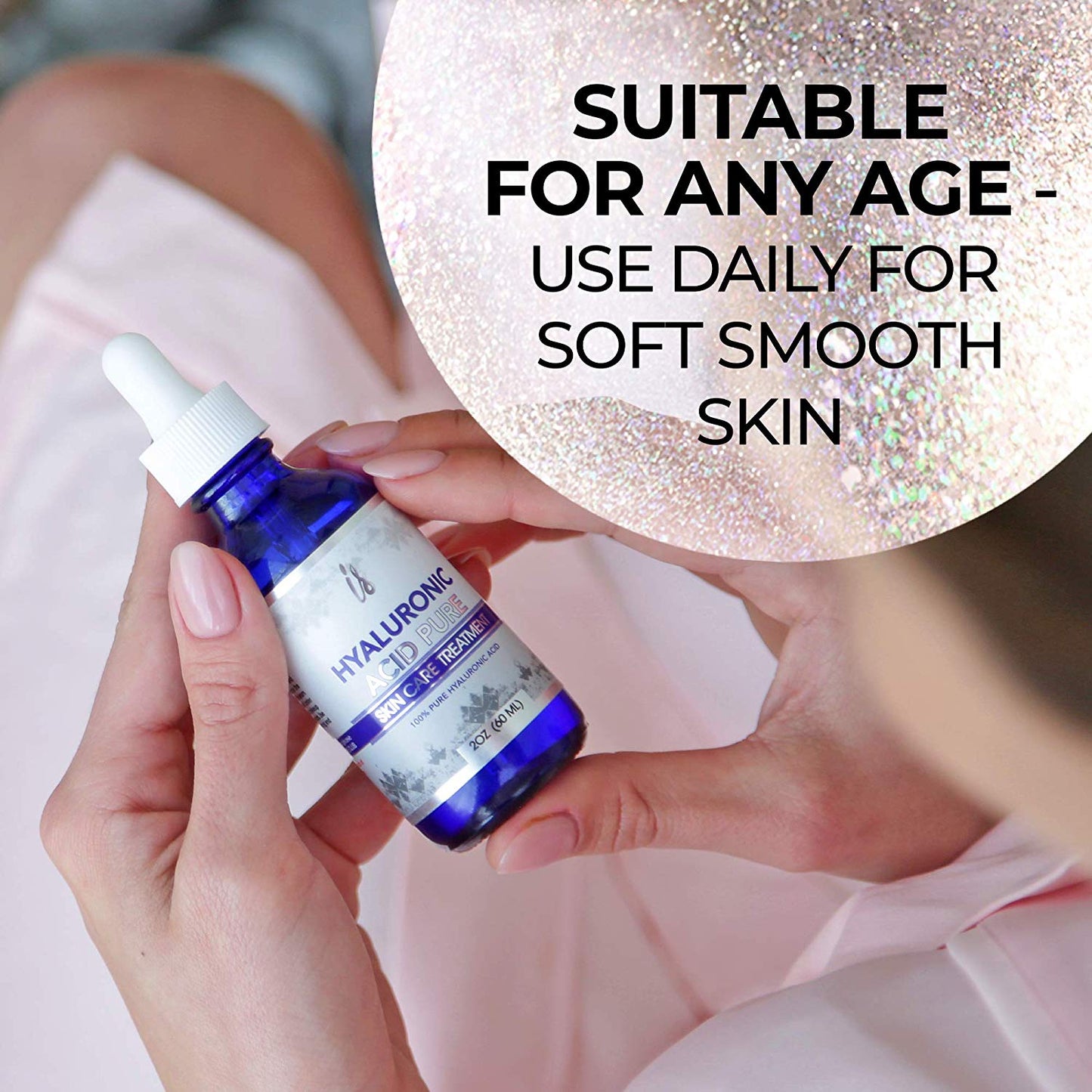 InstaSkincare Hyaluronic Acid Pure for Face (2 oz) Anti-aging Formula