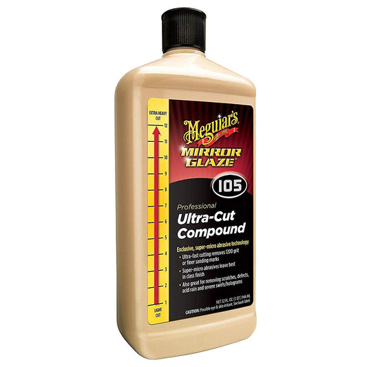 Meguiar's M10532 Mirror Glaze Ultra-Cut Compound, 32 fl oz