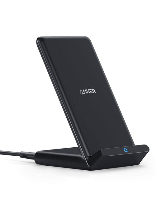 Anker PowerWave STAND Wireless Charger, Qi-Certified 10W Fast-Charging (No AC Adapter)