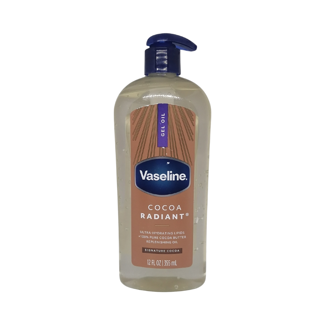Vaseline Gel Oil Cocoa Radiant Signature Cocoa, 12 oz / 355 ml