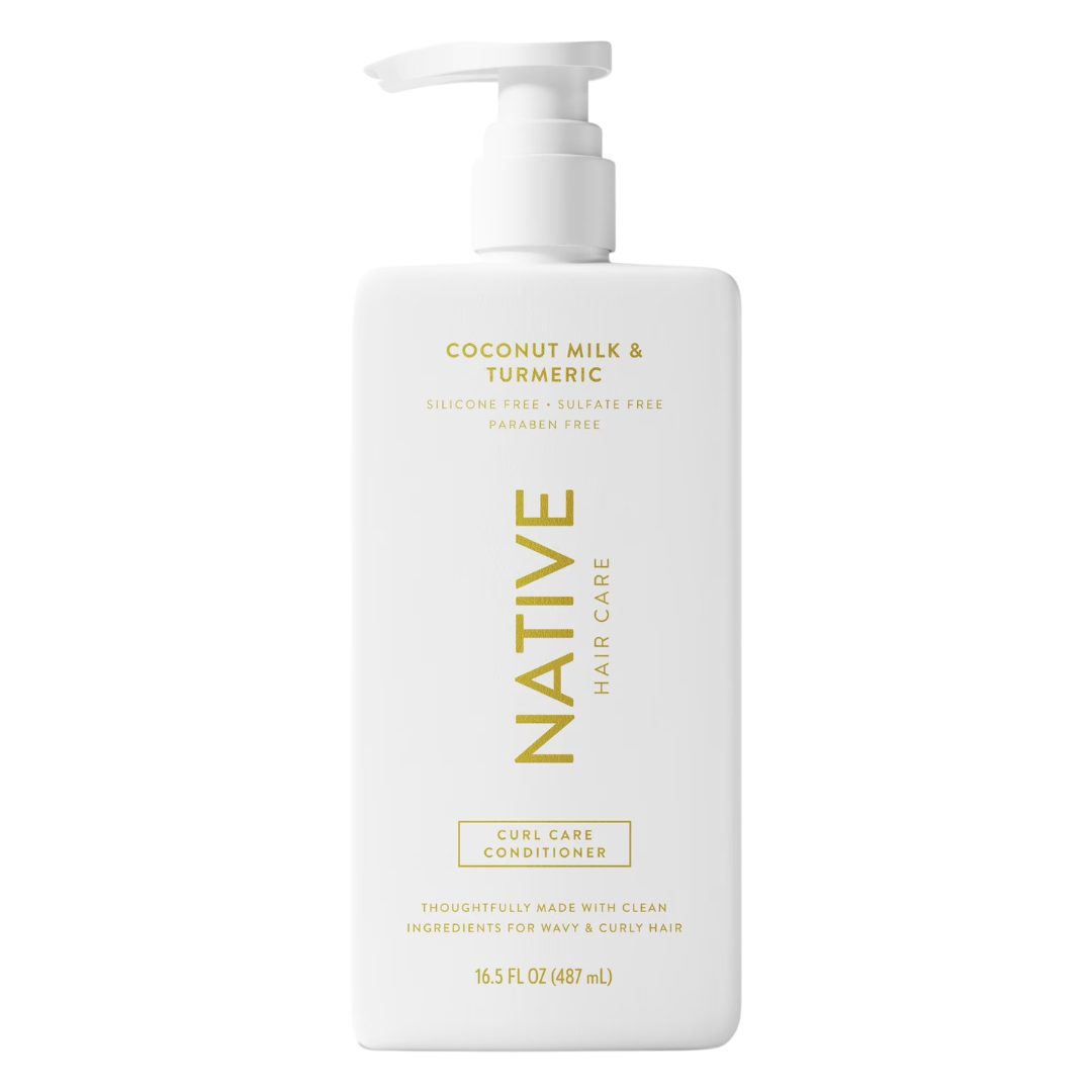Native Hair Care Coconut Milk & Turmeric Curl Care, 16.5 oz / 487 ml