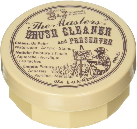 The Masters Brush Cleaner and Preserver #105-BP, Restores Hard Oil Paint Brushes, 2.5 oz. / 70.75g