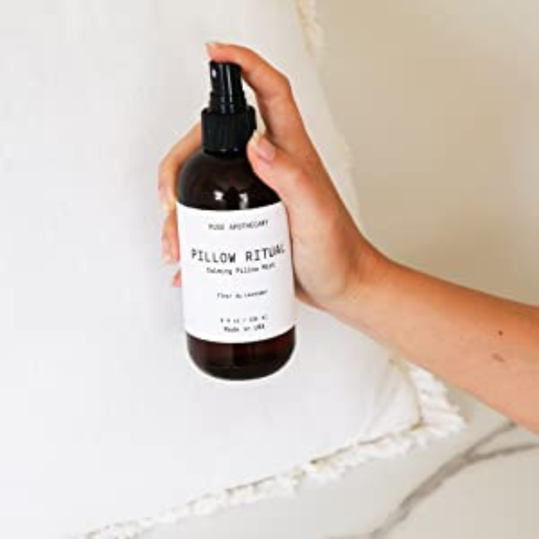 Muse Apothecary Pillow Ritual Calming Pillow Mist Fleur Du Lavender 4 Fl Oz (118ml)