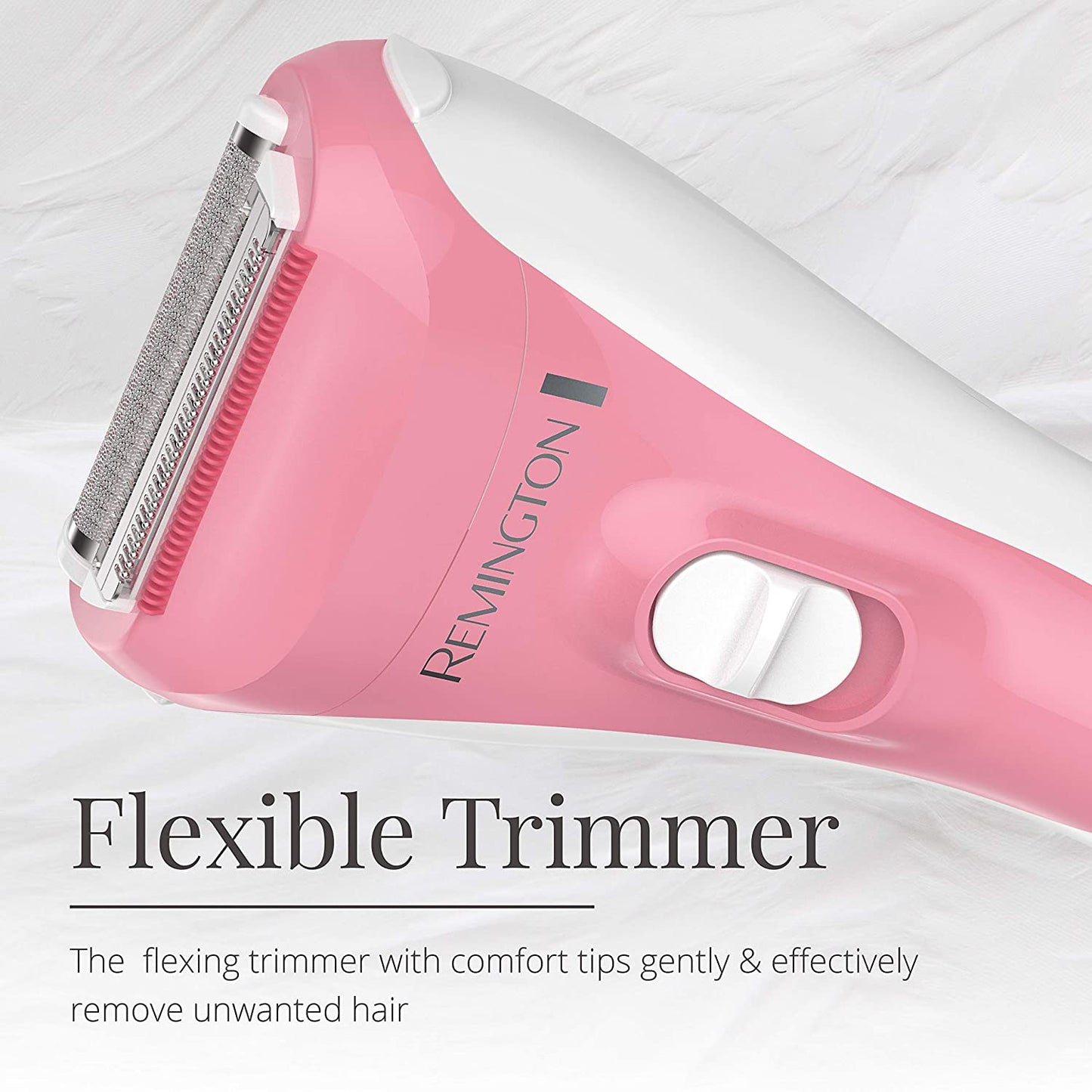 Remington Electric Shaver for Women 3-Blade Cordless Foil Shaver and Bikini Trimmer Wet and Dry Pink