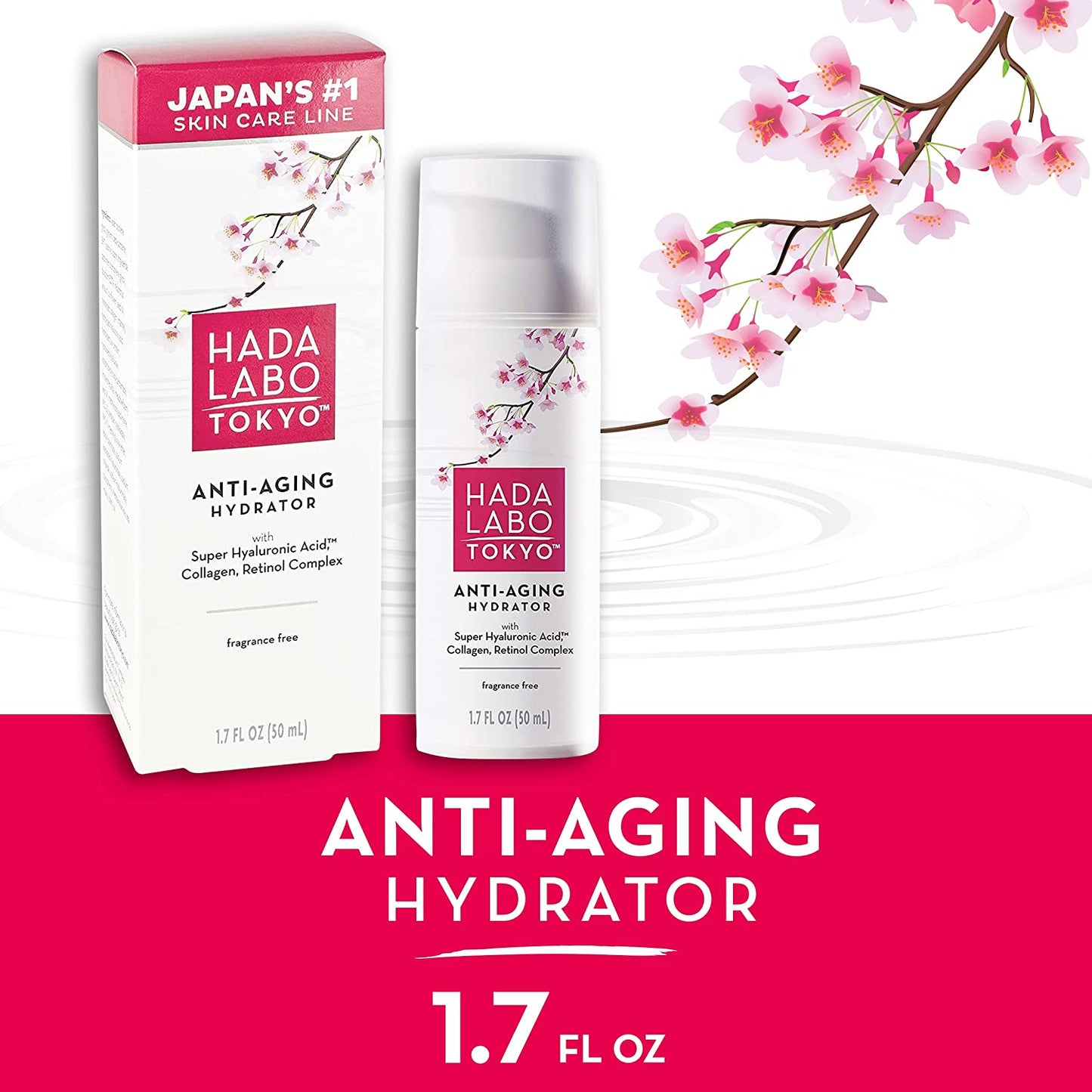 Hada Labo Tokyo Anti-Aging Hydrator Fragrance Free With Super Hyaluronic Acid 50ml