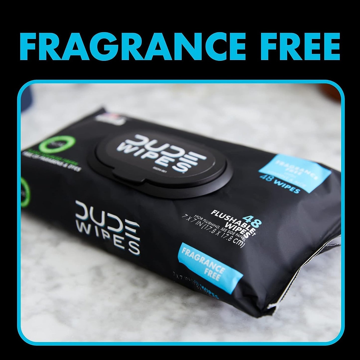 Dude Wipes Flushable Wipes Extra Large (Fragrance Free) 48 Count