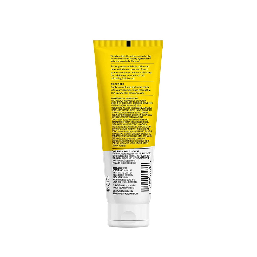 ACURE Brightening Facial Scrub, 4 Ounce