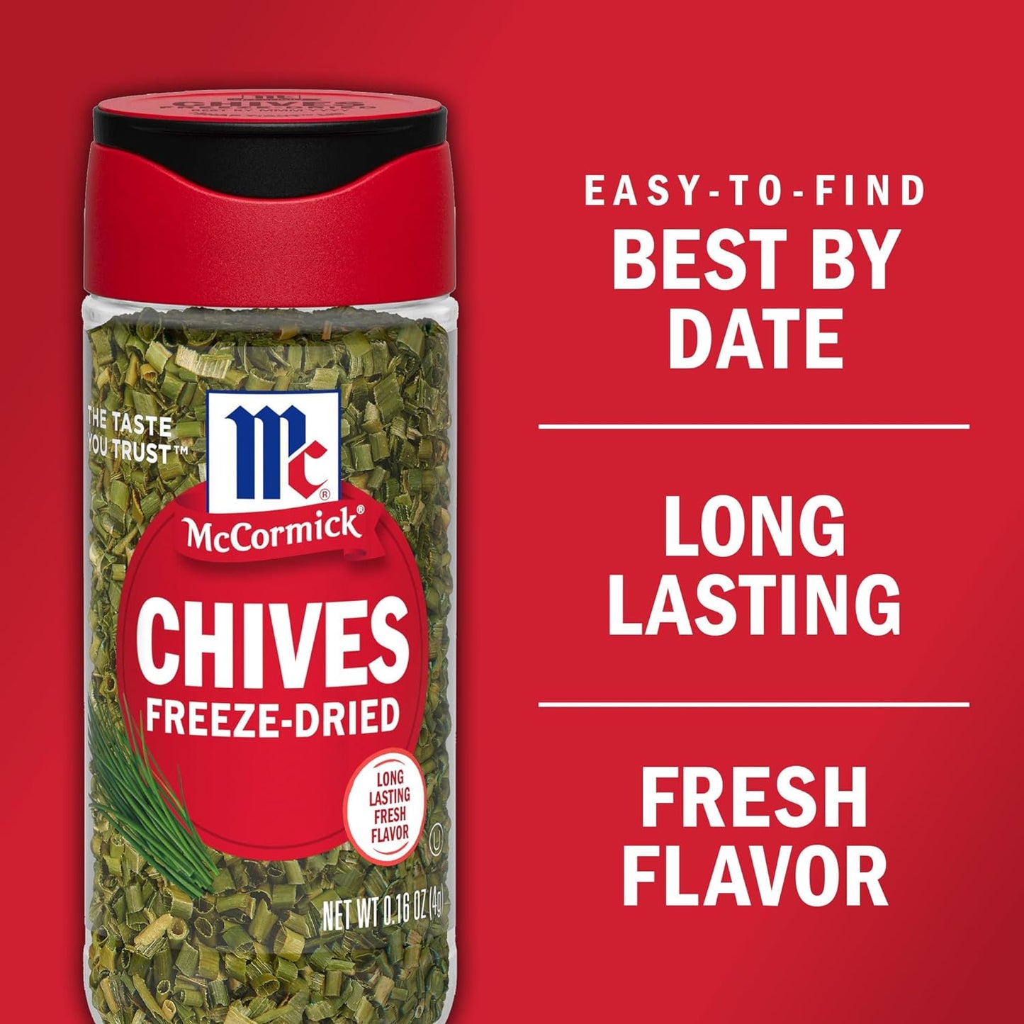 McCormick Freeze-Dried Chives Freeze Color & Aroma 0.16 oz / 4g