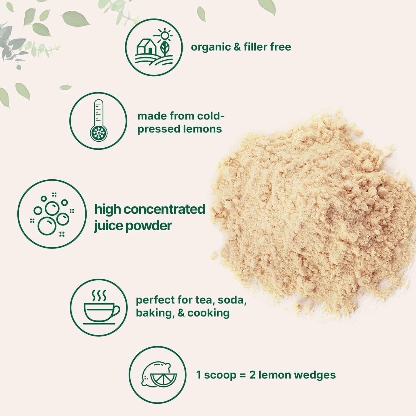 Microingredients Organic Lemon Juice Powder, 284 g / 10 oz.