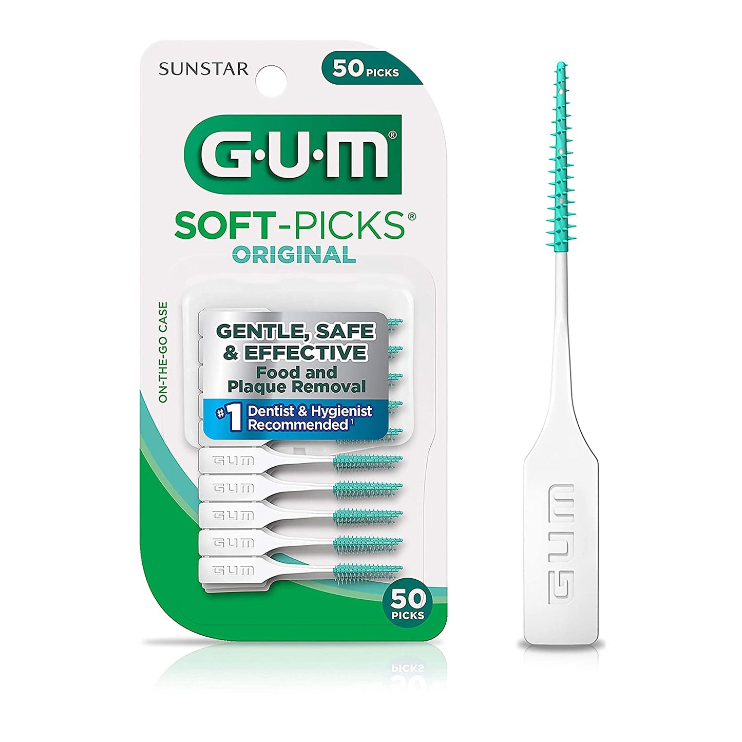 Sunstar GUM Soft-Picks Original Food & Plaque Removal, 50 Picks