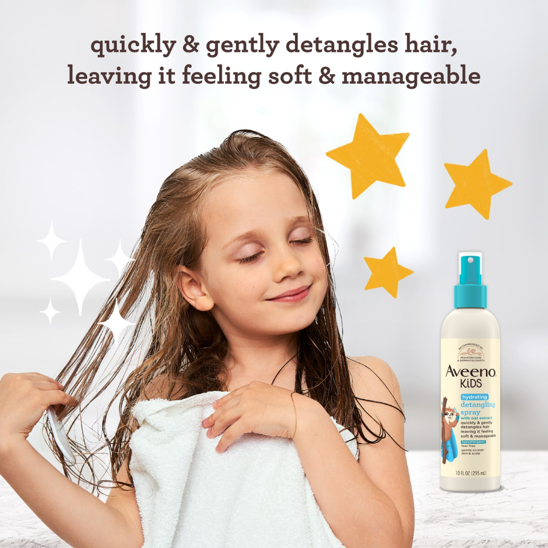 Aveeno Kids Hydrating Hair Detangling Spray, 10 oz / 295 ml