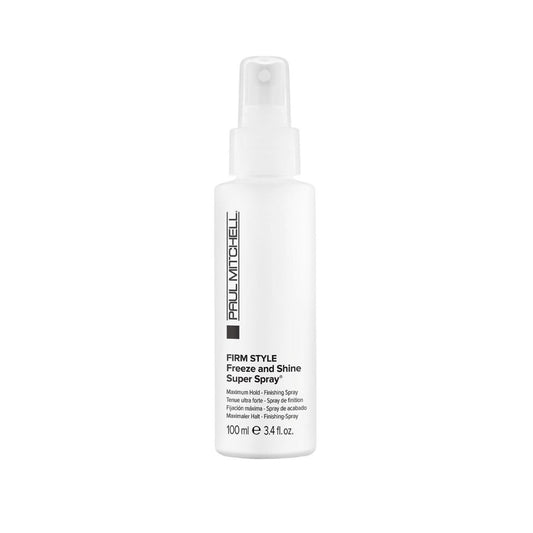 Paul Mitchell Freeze And Shine Super Hair Spray Maximum Hold Shiny Finish, 100 ml / 3.4 oz