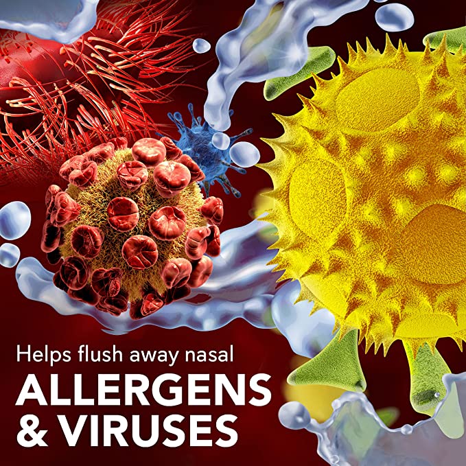 All-Natural SinuCleanse Breathe Premixed Saline Packets For Nasal Wash Systems 100 Packets