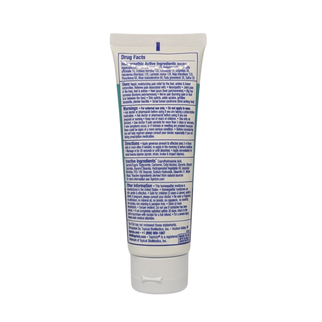 Topricin Foot Discomfort Relief Cream, 60 ml / 2 fl oz