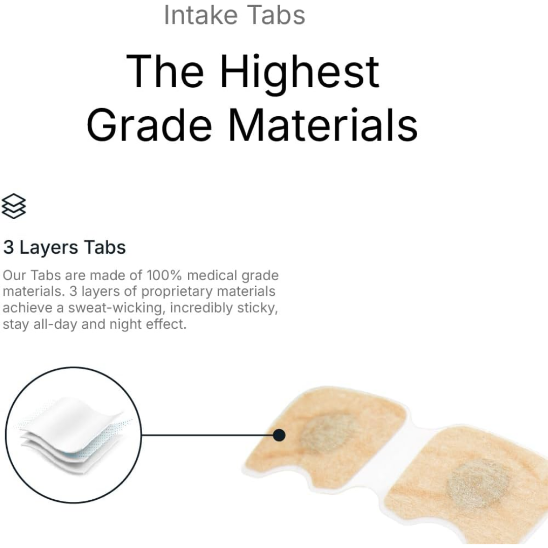 Intake Breathing Magnetic Refill Tabs Strips for Sleeping All-Night Comfort, 30 Count