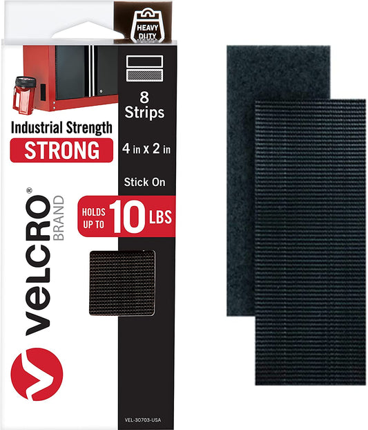 Velcro Brand Industrial Strength Strong Holds Up To 10 Lbs 4in x 2in
