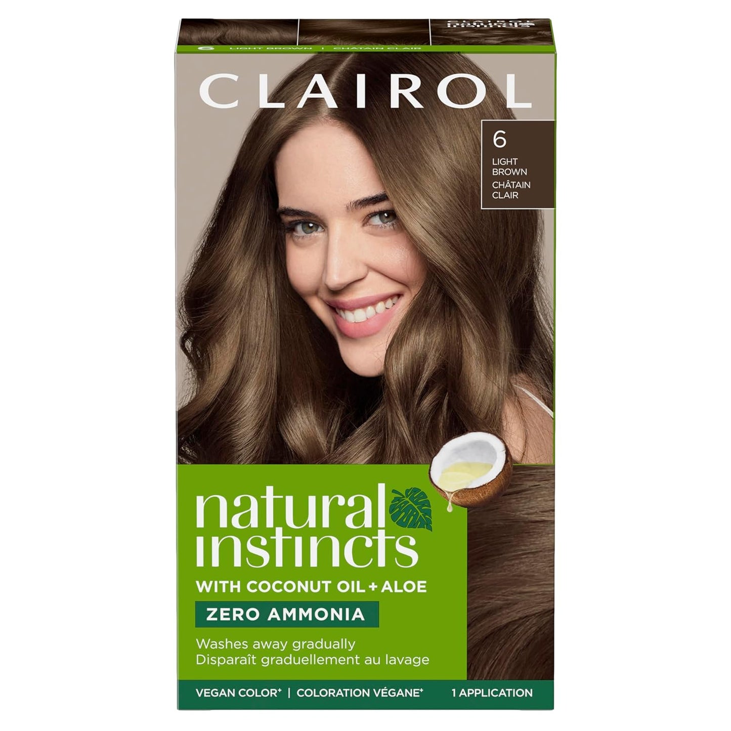 Clairol Natural Instincts No Ammonia Hair Dye  1 Application (Semi Permanent)