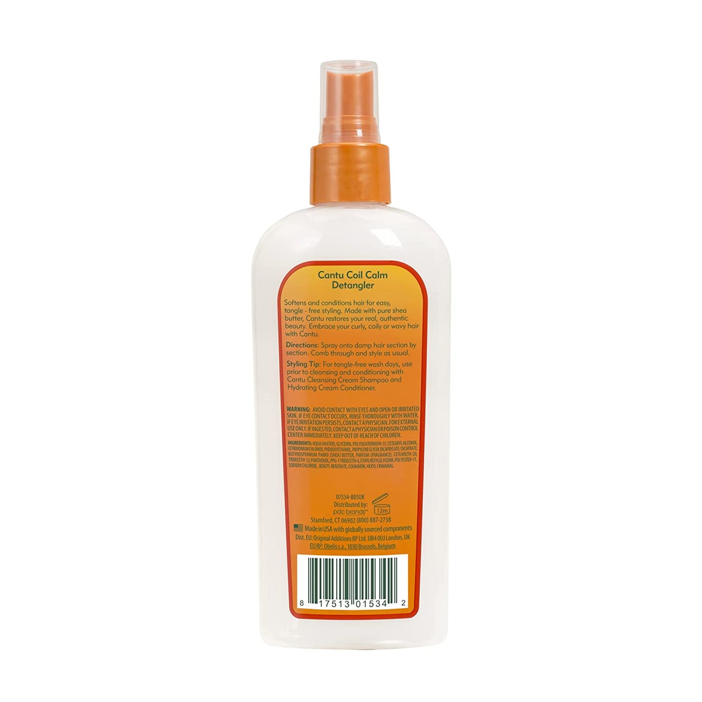 Cantu Shea Butter for Natural Hair Coil Calm Detangler, 8 fl.oz / 237ml PACKAGING MAY VARY