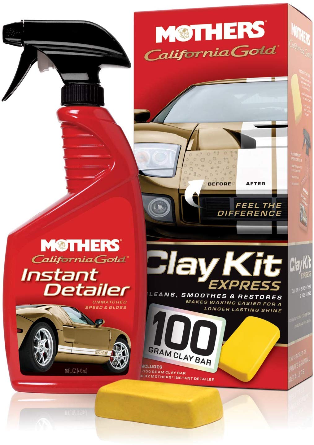 Mothers Gold Clay Car Kit 100g