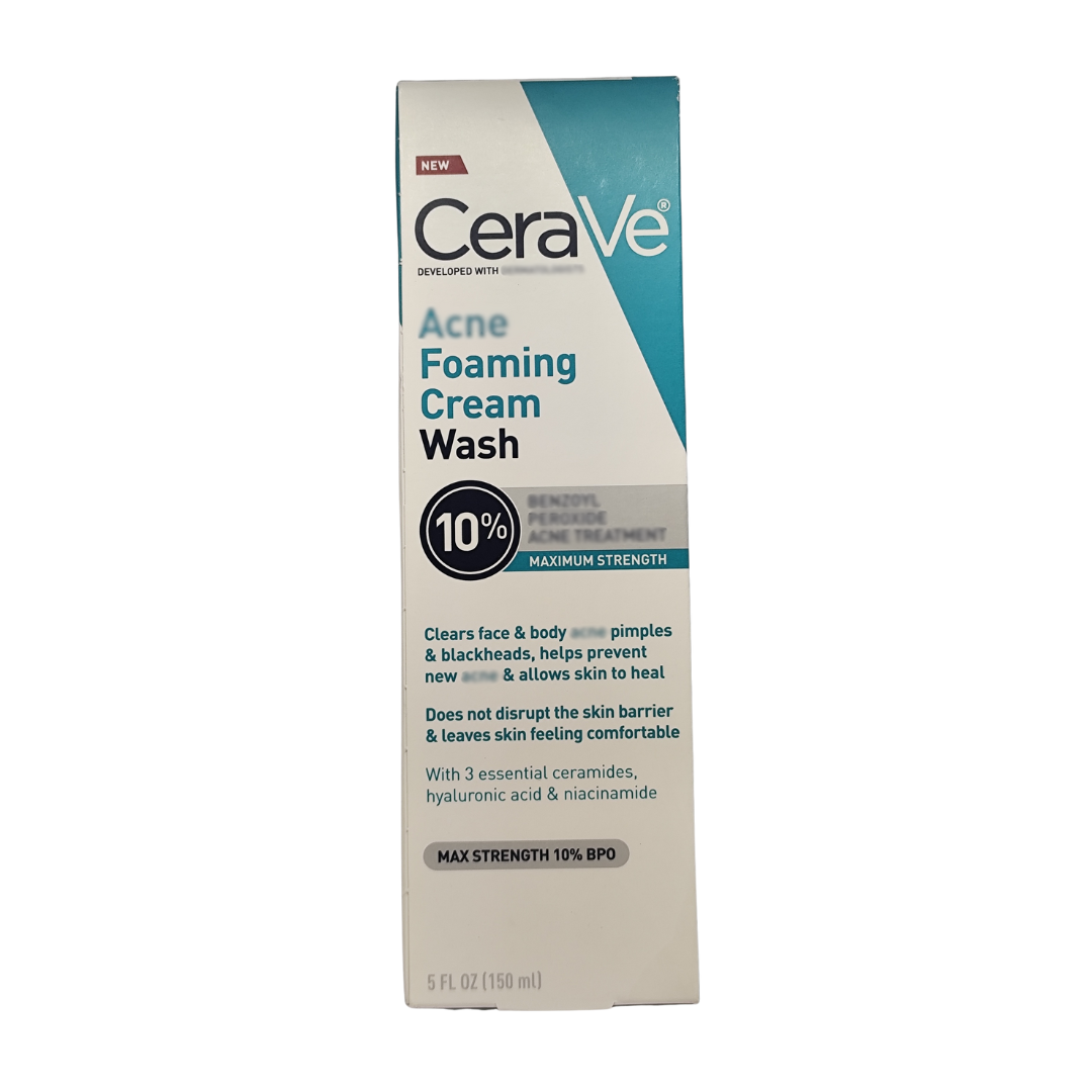 Cerave Foaming Cream Wash Maximum Strength, 5 fl. oz. / 150 ml