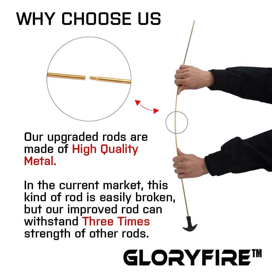 GLORYFIRE Universal ԌմȠ Cleaning Kit for All ԌմȠ with Case Travel Size Portable Metal Brushes