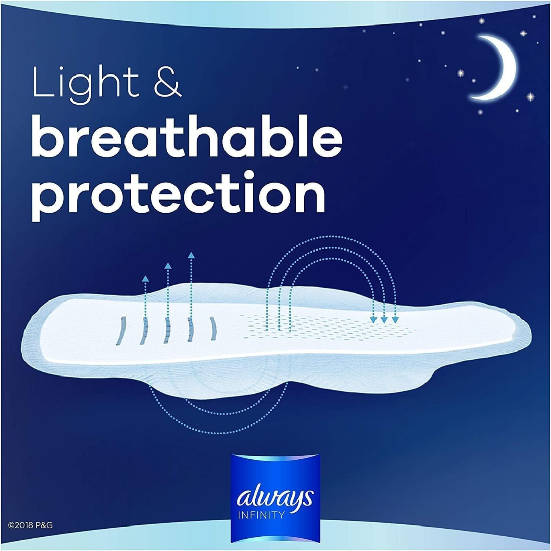 Always Infinity FlexFoam Extra Heavy Overnight 5 Size, 22 Pads