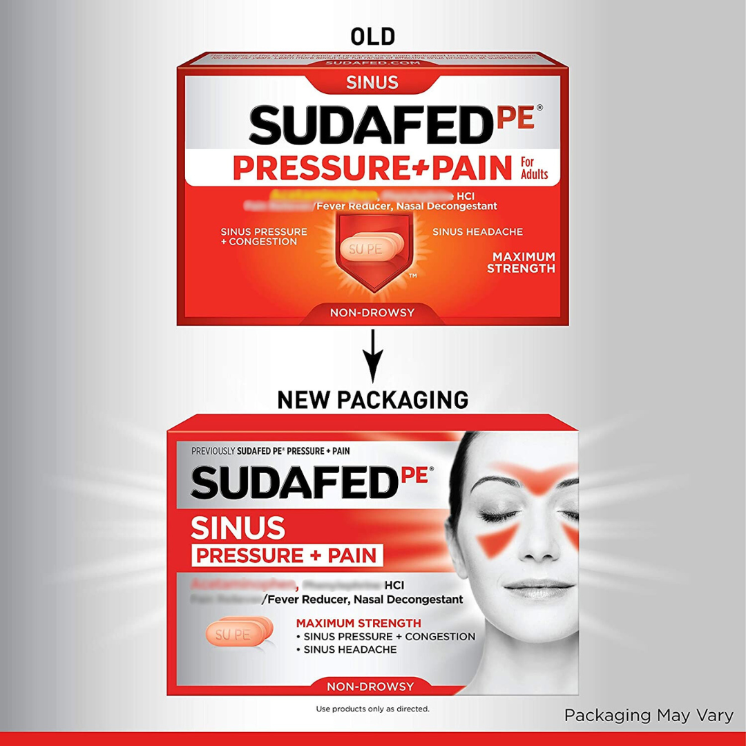 Sudafed Sinus Pressure + Congestion 24 Tablets
